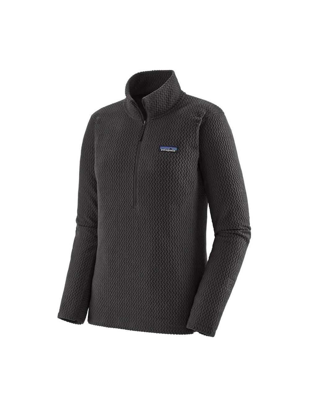 Patagonia Women's R1 Air 1/2 Zip Neck Pullover Fleece Sweater Black Size XS